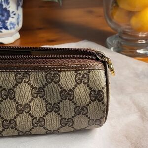 Gucci Brown Monogram Pouch
